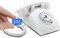 Telefono vintage cellulare / cellulare da tavolo - Opis 60s mobile bianco