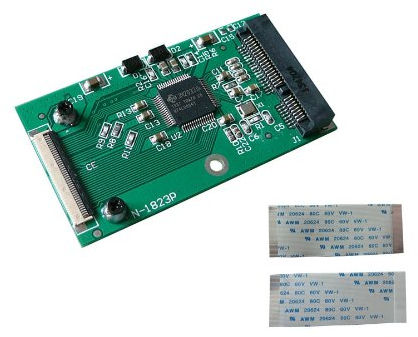 KALEA-INFORMATIQUE Adattatore da mSATA a ZIF 40 con cavo incluso, per sostituire un disco ZIF 40 pin con un SSD mSATA