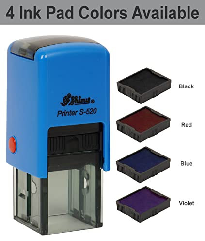 FAXED Runde Selbstfarber Buro Stationar Stempel Personalisierte Benutzerdefinierte Shiny 20mm Stempel