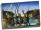 Kunstdruck auf Leinwand von Salvador Dalis „Schwäne spiegeln Elefanten wider“, Wandkunst, großes A1-Format, 76,2 x 50,8 cm