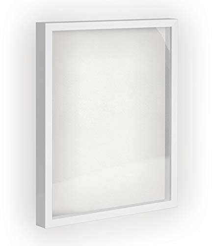 Objektrahmen 1,5 cm tiefer Bilderrahmen aus Massivholz VARIO36 inkl. Gratis Zugabe 70x100 cm Weiß matt (lackiert)