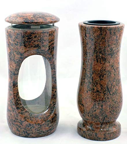 designgrab Design small Grablampe mit Vase aus Granit Vanga