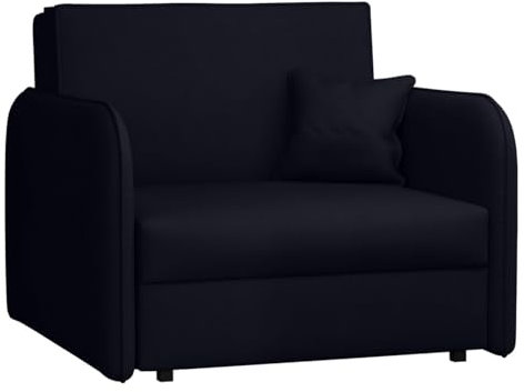 Mirjan24 Sofa Viva Loft I mit Schlaffunktion, Schlafsofa, einsitzer Polstersofa mit Bettkasten inkl. Kissen, Bettsofa Wohnlandschaft Farbauswahl (Mono 248)