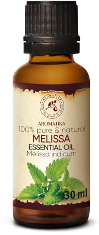 Aceite de Melissa Esencial 30ml - Mellissa Indicum - India - 100% Natural para un Buen Sueño - Aromatherapy - Relajación - Melissa Oil