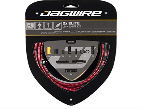 Jagwire 2 x Elite Link Shift Kettenschlauch-Set für Erwachsene, Unisex, Rot, Einheitsgröße