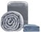 Winthome Weighted Blanket for Adult & Removable Cover, Heavy Blanket Designed for Insomnia, Anxiety and Stress Relief with Premium Glass Beads (Blue, 140x190cm 7.2kg)