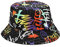 Quanhaigou Wendbarer bedruckter Bucket Sonnenhut, verstaubar, doppelseitig, Fischerhut, Outdoor-Mütze, Sommer-Strandhüte, viele Muster, Graffiti, Einheitsgröße