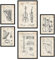 Nacnic Set von 6 Plakaten mit Saiteninstrument Patenten. Plakate mit Retro-Patentabbildungen. Inneneinrichtung im Vintage-Stil. Grösse A4 und A3. Ohne Rahmen.