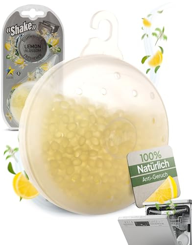 SHAKE Spülmaschinen Deo (Zitrone) • Duft für Geschirrspüler • Lemon Spülmaschine Duft gegen Gerüche • Geruchsentferner Spülmaschine • 1 Stück