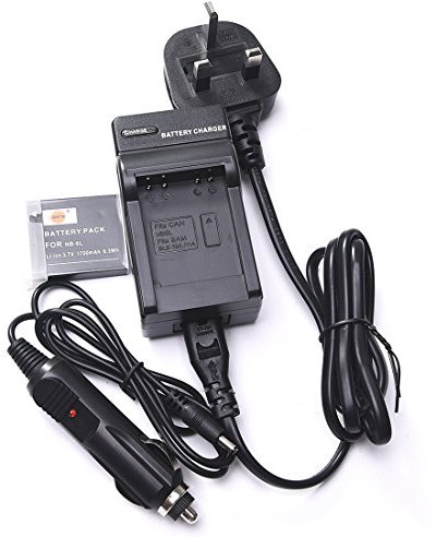DSTE NB-6L Rechargeable Battery + Travel Charger Compatible with Canon NB6L CB-2LY PowerShot SX170 IS,D20,ELPH 500 HS,S90,S95,S120,SD770 IS,SD3500 IS,SD4000 IS SLR Camera