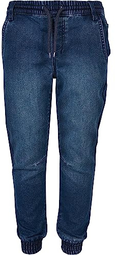 Urban Classics Herren Boys Knitted Denim Jogpants Blue Washed, 110/116