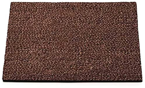KARAT Zerbino per interni ed esterni, in cocco – Zerbino in cocco – Protezione invernale con retro antiscivolo per porta di casa, marrone, 90 x 150 cm, 2,4 cm