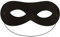 Black Domino Eye Mask Bandit Superhero Costume Cosplay Accessory for Adults with Elastic Strap
