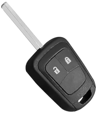2 Tasten Autoschlüssel Gehäuse mit Batteriekontakt für Opel Astra J | Schlüsselgehäuse Fernbedienung Ersatzschlüssel für Corsa Insignia A Meriva B Zafira C Mokka Orlando Aveo