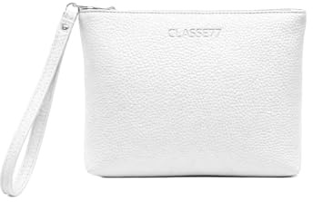 CLASSE77 Pochette a Mano in vera Pelle morbida - Borsetta Piccola Clutch con Laccetto da Polso, per Uomo o Donna, pratica ed elegante - Produzione artigianale - Made in Italy