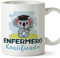 MUGFFINS Tazas para ENFERMERO hombre - En Español - Koalificado/koalificada - 11 oz / 330 ml - Regalo original y divertido