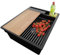 PRIMAGRAN Fregadero Cocina Negro 43x53cm, Fregadero Granito 1 Seno + Sifón + Accesorios, sobre encimera al mueble 45cm - Oslo Pocket