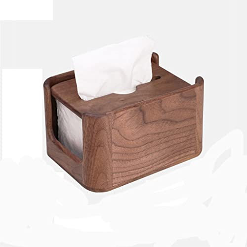 Esstisch, Walnuss-Taschentuchbox, TV-Schrank, Holz-Taschentuchbox, Schreibtisch-Dekoration, Basteln, abnehmbare Papierhandtuchhülle