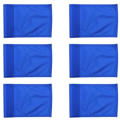 6PCS Golf Flags,400D Nylon Waterproof Golf Pin Flags For Indoor Outdoor Golf Practice