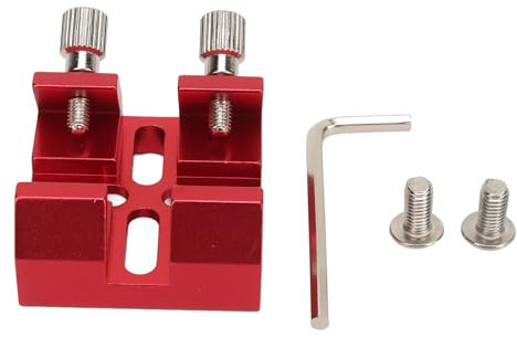 Universal Dovetail Base for Finder Scope, Aluminium Alloy Optical Telescope Finderscope Mount Bracket, Telescope Finderscope Mount Dovetail Slot Plate (Red)