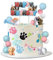 Vezerd Tortendeko Geburtstag, 31 Stück Hund Kuchen Deko, Hunde Happy Birthday Tortendeko für Mädchen Junge Cake Topper Set, Dog Theme Cupcake Toppers für Party Dekoration