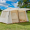 Aufblasbares Campingzelt mit 2 Räumen, 6–8 Personen, doppellagiges Zelt, wasserdicht, Glamping-Zelte für Camping, einfach aufzubauen, aufblasbares Zelthaus mit großem Vorraum