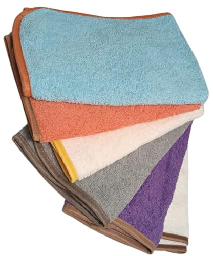 Strofinacci da cucina 100% cotone, 50 x 50 cm. Strofinacci in tinta unita che non stingono, adatti all'asciugatrice e al ferro e possono essere lavati a 40°. 6 pezzi Ideale per la cucina e la pulizia