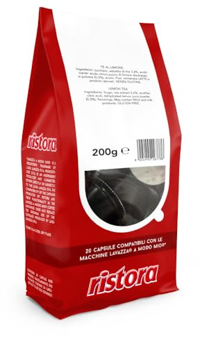 Ristora 100 Capsule Tè Limone Compatibile con Lavazza A Modo Mio