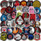 50 Stück Film Muster Sticker Set, Wasserfest Vinyl Aufkleber, Anime DIY Graffiti Aufkleber Decals für Water Bottles Laptop Skateboard Fahrrad Moped Motorrad Koffer Helm Scrapbooking, Ästhetisch