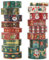 PAIVSUN 17 Rollen Washi Tape Weihnachten Set, Rot Grün Dekorative Goldfolie Masking Tape Selbstklebendes Klebeband für Weihnachten Handwerk DIY Scrapbooking Geschenk Dekorationen