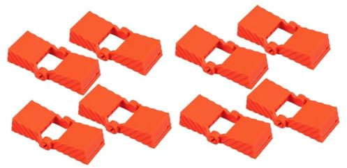 PartyKindom 2sets Plywood Accessories for Woodworking Corner Adel Vice Grip C-Clamps Rail Clamp Ladder Pads C Clamp Vise Ladder Clamps Duvet Ratchet Woodworking Strap Clamps Block Orange 4pcs*2
