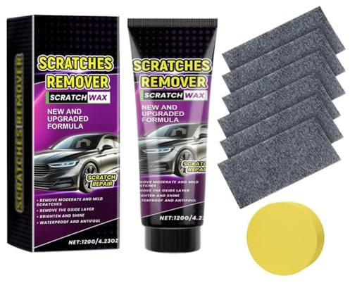Auto Kratzer Reparaturpaste Kit 2025 Nano Tuch Auto Kratzer Entferner Reparatur Paste Polierwachs Lackkratzer Entferner Autos mit Nano Tuch und Schwammball Für Cars Verschiedene Oberflächen