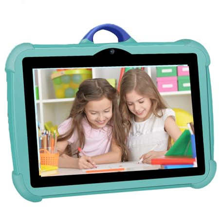Zunishaone Tableta Resistente a otoño con Pantalla de 7 Pulgadas, Anticoche, Control de los Padres, autonomía Larga, Interfaz Infantil | Ideal para niños, Aprendizaje, Juegos educativos, Seguridad