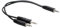 PEPWE Splitter per cuffie 2 in 1 da maschio 3,5 mm a 2 maschi splitter per auricolari a 2 porte adattatore per cuffie per smartphone microfono