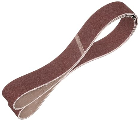 QUARKZMAN 50mm x 1829mm Schleifband, 3 Stück Schleifbänder 80 Körnungen Aluminiumoxid-Schleifband Feile Gürtel für Holzbearbeitung, Metallpolitur, Messerschärfer