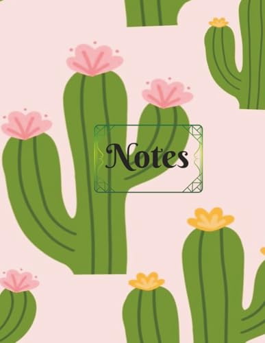 Cactus Thoughts Notebook: Wide-Ruled Notebook with 200 Pages of Desert-Inspired Calm
