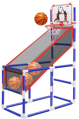 EIMSOAH Inomhus Utomhusbasketbollspelset Barnbåge Träningsutrustning Höjdjusterbar för Att Växa Barn Säker Konstruktion (Basketspelset)