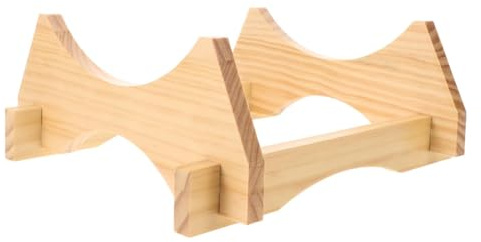 SEWACC Bierfass Holzständer aus Naturholz mit Edler Oberfläche als Halter für Getränkespender und Thekenaufsteller im Wohnbereich