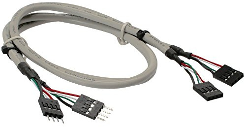 InLine 33440C USB 2.0 Verlängerung, intern, 2x 4pol Pfostenstecker auf Pfostenbuchse, 0,6m