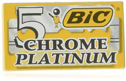 BIC Chrome Platinum Rasierklingen, doppelt, 5 Stück