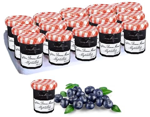 Bonne Maman - Gamme Pro: Confiture myrtille Bonne Maman petits pots 15x30g 15U