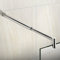 Barre de fixation extensible 700-1200mm barre de stabilisation en cylindrique la pince tourne à 360°pour toutes les parois de douches