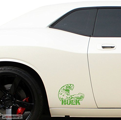 myrockshirt Hulk 20 cm Aufkleber,Sticker, Autoaufkleber,Auto,Lack,Scheibe, Tuning, Racing aus Hochleistungsfolie ohne Hintergrund Profi-Qualität viele Farben zur Auswahl Made IN Germany
