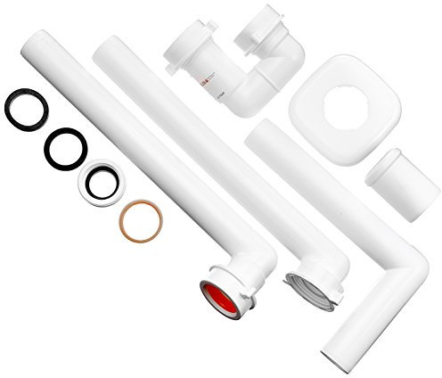 Waterful T3178013 Sifone Lira per Lavabo 1 1/4 in Plastica, per Bagno