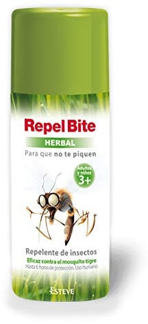 Repel Bite Herbal Spray Repelente de Insectos, 100 ml
