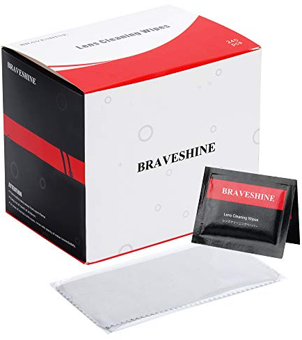 [240 Pack] Pre-Moistened Lens Wipes Glasses Cleaner, No Fibers Screen Cleaning Wipes, Streak-Free Spectacle Wipes Safe to Clean Cellphone, Cameras, Helmet Visors, Computer Cleaning Cloth