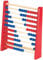 Playtastic Rechenschieber Kinder: Holz-Rechenschieber mit 100 Holzperlen, 2 Farben (blau & rot) (Abakus Holz, Lernspielzeug, Spielzeuge Kleine)