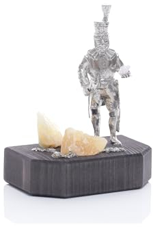 Rudolphs Schatzkiste Miniaturbergwerk Sockel Bergmann Schneeberger Obersteiger mit Edelstein BxHxT 8,5x9,5x6cm NEU Bergbau Bergwerk Weihnachtspyramide Schwibbogen Tischdekoration Dekoration