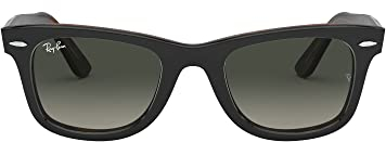 Ray-Ban Unisex's Original Wayfarer Classic Sunglasses, Color Mix Grey and Tortoise with Grey Gradient Lenses, 50