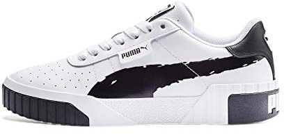 Puma Damen Cali Brushed WN's Leichtathletik-Schuh, Schwarz Weiß